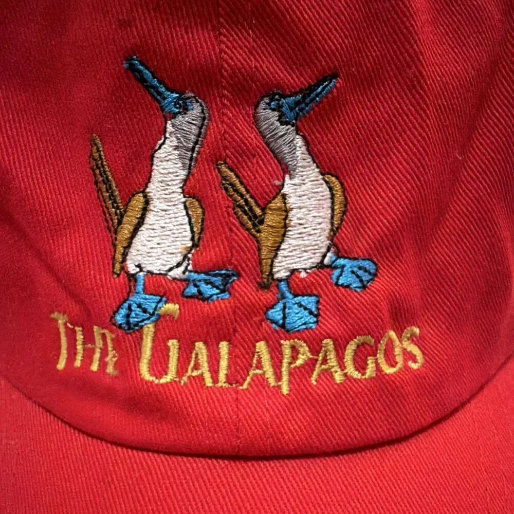 The Galapagos Embroidered Adjustable YIBO Internacional Cap NWT